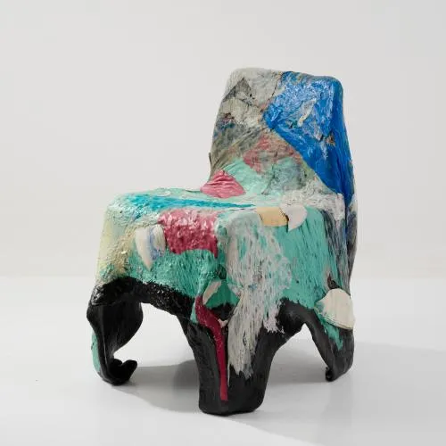 Beata Bär, Hartmut Knell, Gerhard Bär – Chaise 'Mülldirekt', 1994 (Design)