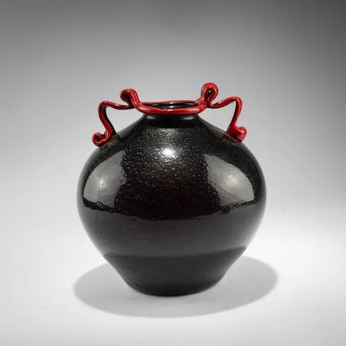 Vase 'Rosso, nero, argento', vers 1932