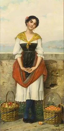 SÜHS, Josef Wilhelm (1864 - 1938):年轻意大利女子