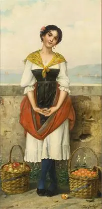 SÜHS, Josef Wilhelm (1864 - 1938): Ung italienerinde