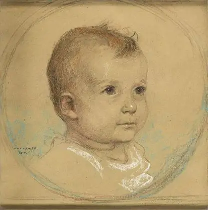 GRAEFF, Julie (1865 Düsseldorf - 1952). Børneportræt
