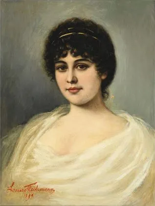 FLEISCHMANN, Louis. Kvinneportrett