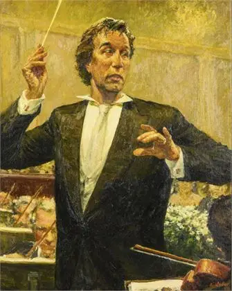 WEBER, Klaus (1928 - 2018). Portrett av Claudio Abbado