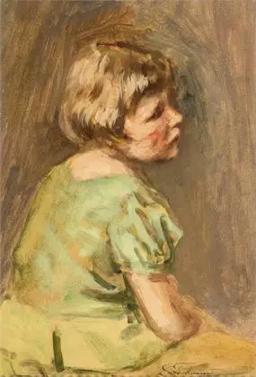 FELDMANN, Louis (1856 Itzehoe - 1938 Düsseldorf). Jenteportertt