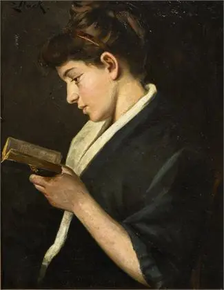 SCHULTZE-NAUMBURG, Ernestina (1867 Hanau - 1951 Firenze). Jenteportertt