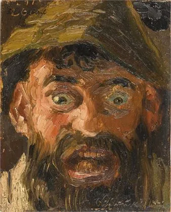 HASELBACH, Fritz（1910年赖歇瑙/萨克森 - 1943年失踪）。《蓄须自画像，作为[...]》| 更新