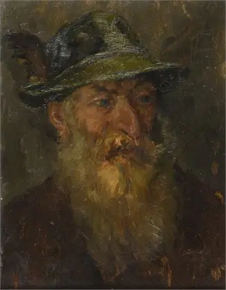 SCHILCHER, Hans (1879 Wessobrunn - 1951 Diessen). Portrett av en gammel mann