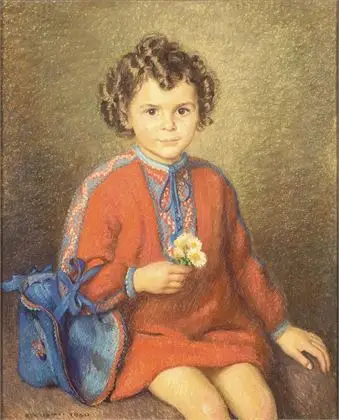 VOGTS, R. (1874 Köln - 1948 Düsseldorf). Barneportrett