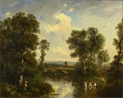 BRISSOT DE WARVILLE, Felix Saturin (1818 Véron - 1892 Versailles). Badende