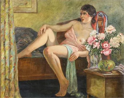 Scuola polacca: Giovane donna distesa