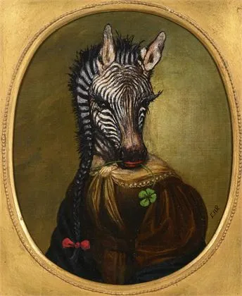 REDEL, Eike Heinrich (* 1951 Castrop-Rauxel). "Happy Zebra Lady"