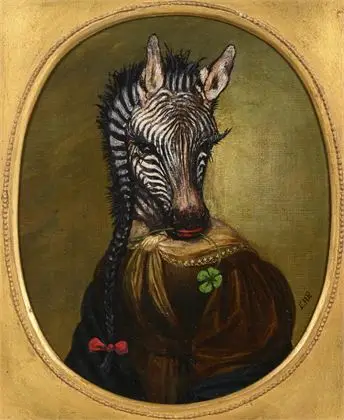 REDEL, Eike Heinrich (* 1951 Castrop-Rauxel). "Happy Zebra Lady"
