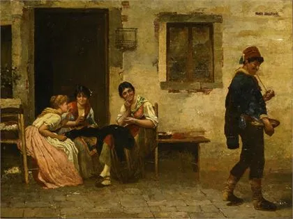 Italiensk maler: genremotiv