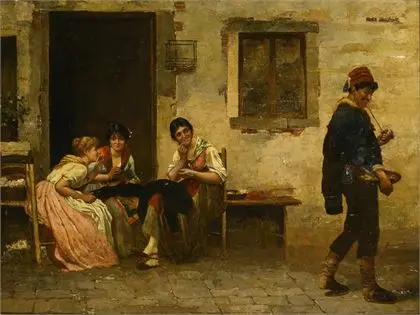 Italiensk maler: genremotiv