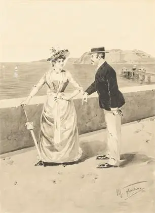 FLASHAR, Max (1855 Berlin - 1915 München). Kranglende par