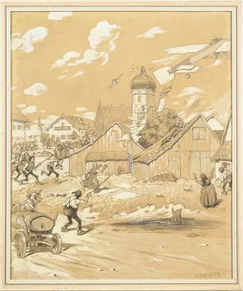 ROESELER, August (1866 Hamborg - 1934 München). "Ublid berøring"