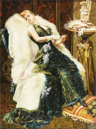 MÜCKE, Louis (* 1940). Hvilende dame