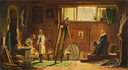 SPITZWEG, Carl – copia da. „Il ritrattista”