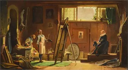 SPITZWEG, Carl – kopi etter. «Portrettmaleren»