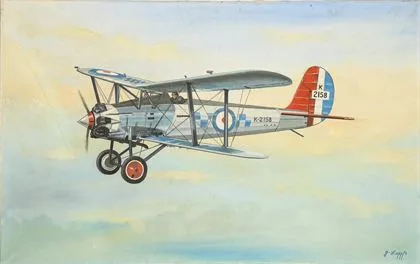 LAPP, G.. Blériot-dobbeltdækker i flugt