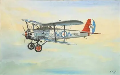 LAPP, G.. Blériot-dobbeltdækker i flugt