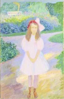 MARTINI, Johannes (1866 Chemnitz - 1935 慕尼黑)。穿夏装的女孩