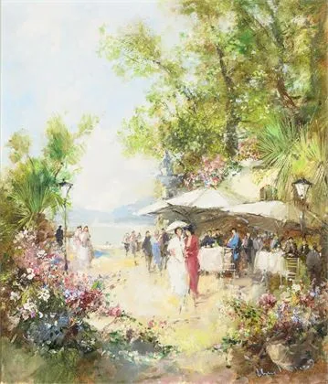 MORRO, Paul (1925 Leipzig - 2013). Festligt selskab
