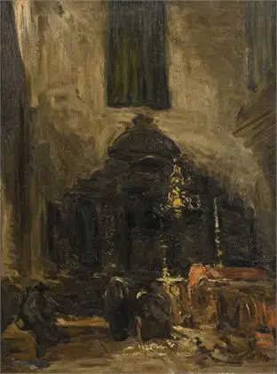 POLDER, Christiaan Gerrit (1897 Leiden - 1981). Kirkeinteriør