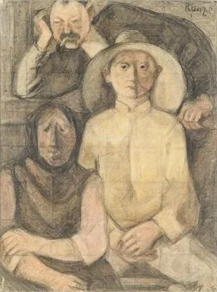 RUNZE, Wilhelm（1887 美因河畔法兰克福 - 1973 同地）。《农民戏剧》或《三名工人》