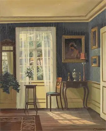 SVENDSEN, Frederik Wilhelm (1885 - 1975). Dansk interiør