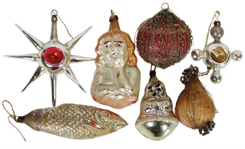 5 Teile, Christbaumschmuck