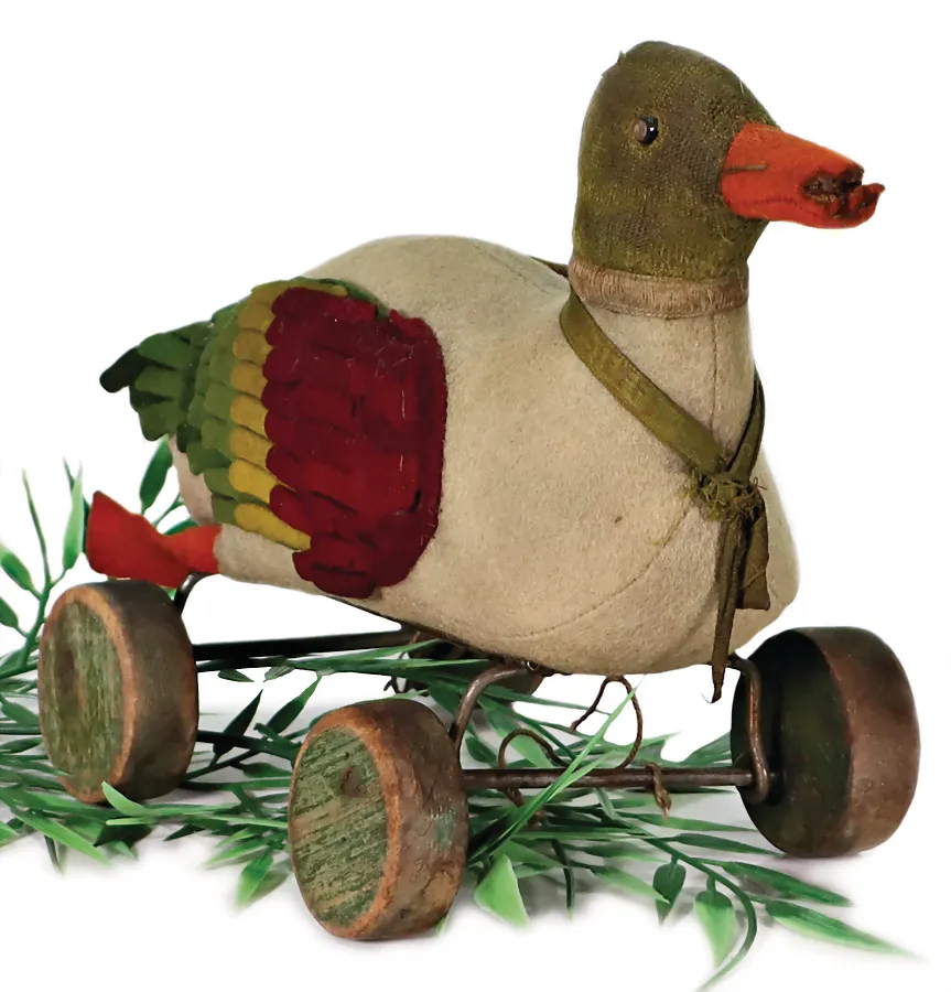 STEIFF – Wackel-Ente auf Holzexzenter-Rädern
