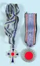 Insignes, 2 pièces – Insigne d'honneur de la protection aérienne 2e classe et Croix de la Mère, chacun avec ruban, 3e Reich
