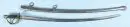 Sabre de cavalerie français – monture en laiton, poignée en cuir avec fil métallique, fourreau en acier marqué "du Klingenthal 1822" au dos, fourreau en acier, L= 109 cm
