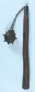 Morgenstern – Holzgriff, Eisenstern an Kette, Griff L= 50 cm, Replik;