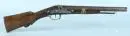 Pistolet à percussion de cavalerie – crosse en noyer avec décor sculpté et manchette en laiton, platine en fer et pontet en laiton, canon octogonal en acier, Suhl/Thuringe, vers 1820