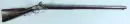 Fusil à silex – crosse en noyer, pontet décoré, platine en fer marquée "W.L. Sargant, Warranted", canon rond en acier, L= 141 cm