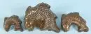 Moules à pâtisserie, 3 pièces - poissons – cuivre, étamé intérieur, L= 15-26 cm, 19e/20e s.