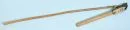 Flail – wood, wrought iron fitting, leather strap, L= 160 cm