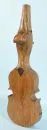 Violin case – walnut, violin-shaped with iron hooks and brass handle, interior lined with paper, L= 79 cm, Biedermeier, 19th c.