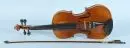 Instrument de musique - Alto avec archet – Bois, partiellement ébonisé, L= 65 cm, sans étiquette de fabricant