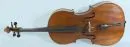 Musical instrument - Cello – Wooden body with ebonized bridge, H= 126 cm, signs of use, without bow, with case