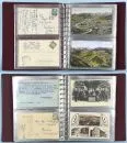 Postcards, approx. 60 pieces – mostly used, partly coloured, views of the Allgäu/West Allgäu, motifs including by Eugen Felle, mostly before 1930, in an album