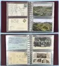 Cartes postales, env. 60 pièces – la plupart oblitérées, en partie en couleur, vues de l'Allgäu/Ouest-Allgäu, motifs entre autres d'Eugen Felle, la plupart avant 1930, dans un album