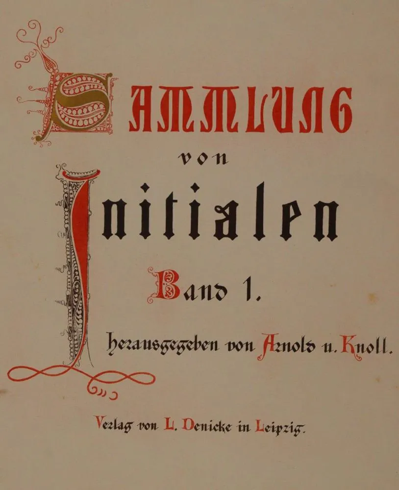 Arnold,(X.) et (E.)Knoll (éd.). – Collection d'initiales
