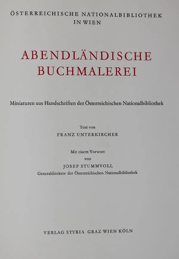 Unterkircher,F. – Enluminure occidentale