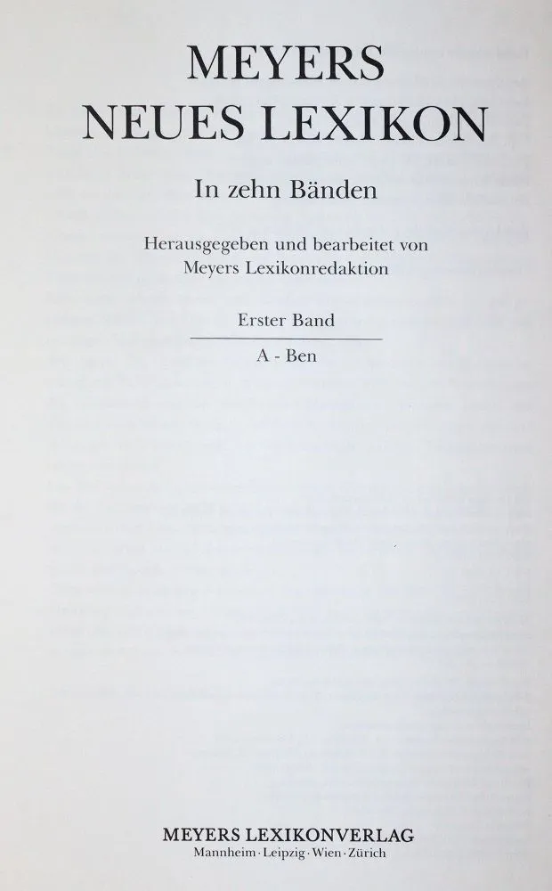 Meyers Neues Lexikon. – 10 tomów