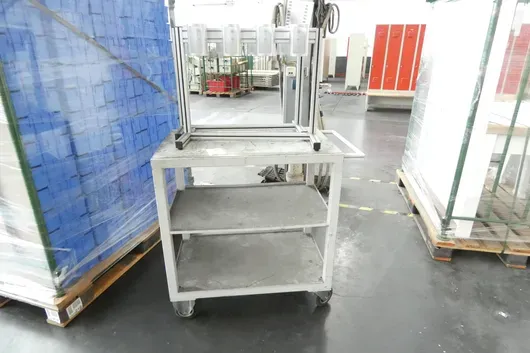 Table trolley with device