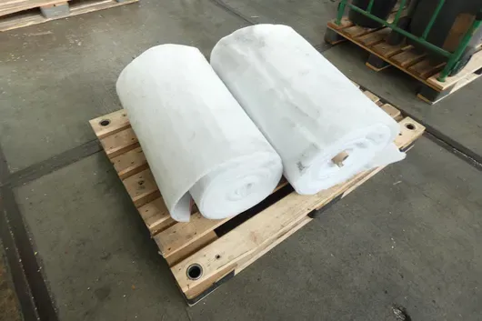 Partij vlies, met pallet