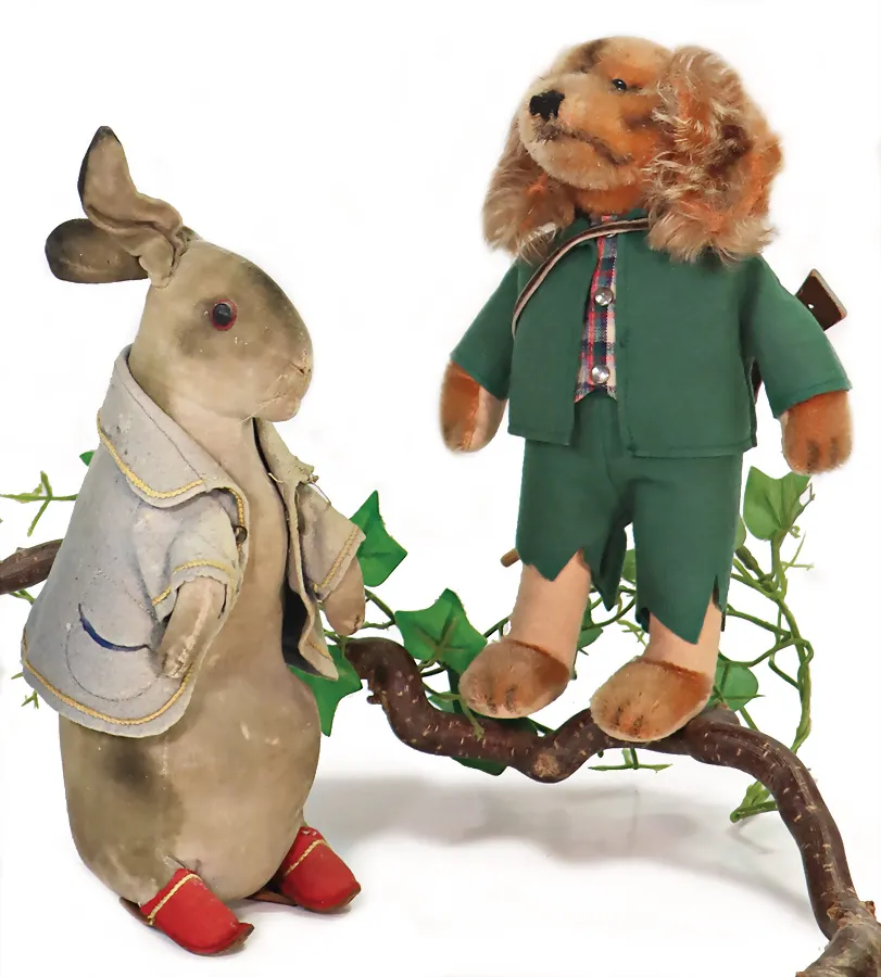 STEIFF – Steiff, lièvre avec pantoufles